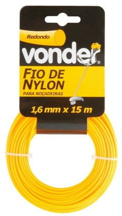 FIO DE NYLON, 1,6 MM X 15 M, REDONDO, VONDER