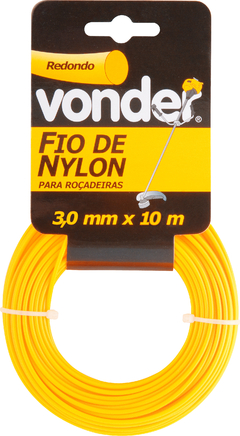 FIO DE NYLON, 3,0 MM X 10 M, REDONDO, VONDER