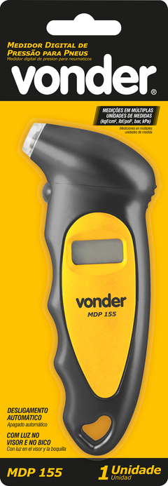 MEDIDOR DIGITAL DE PRESSÃO PARA PNEUS - VONDER - comprar online