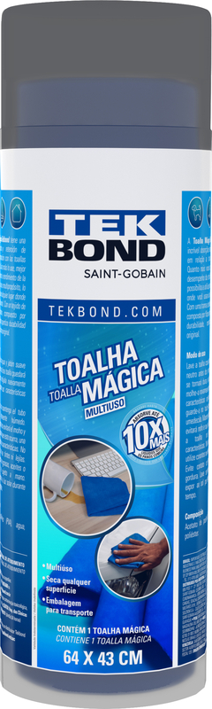 TOALHA MÁGICA, 64 CM X 43 CM – TEKBOND