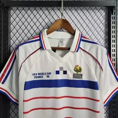 Camisa Retrô França Away II ZIDANE 10 - 1998 na internet