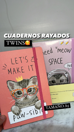 CUADERNO ANOTADOR DE RAYAS TWINS A 5