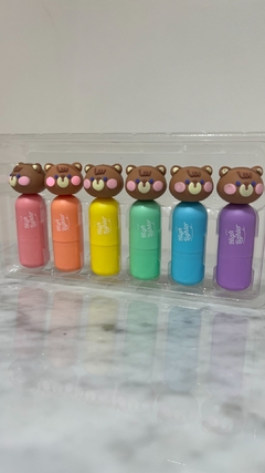 SET DE 6 MINI RESALTADORES HAPPY BEAR - comprar online