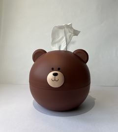 Box Porta Pañuelos Diseño Bear MARRON - comprar online