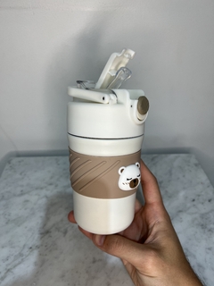 VASO DE ACERO INOXIDABLE DOBLE PICO BROWN BEAR - Bepe Shop