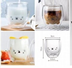 Vaso Doble Gatito  en internet