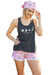 Pijama de dama musculosa y short (24010)