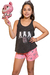 Pijama de nena musculosa y short (23060) - comprar online