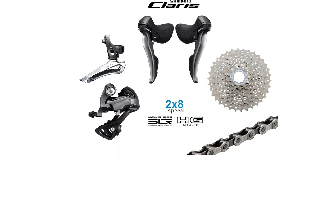 Kit grupo Shimano Claris R2000 8V Componentes para todo tipo de Bikes