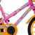 BICICLETA COLLI AURORA FEST ARO 16 S/M FEM ROSA NEON COM LARANJA - loja online