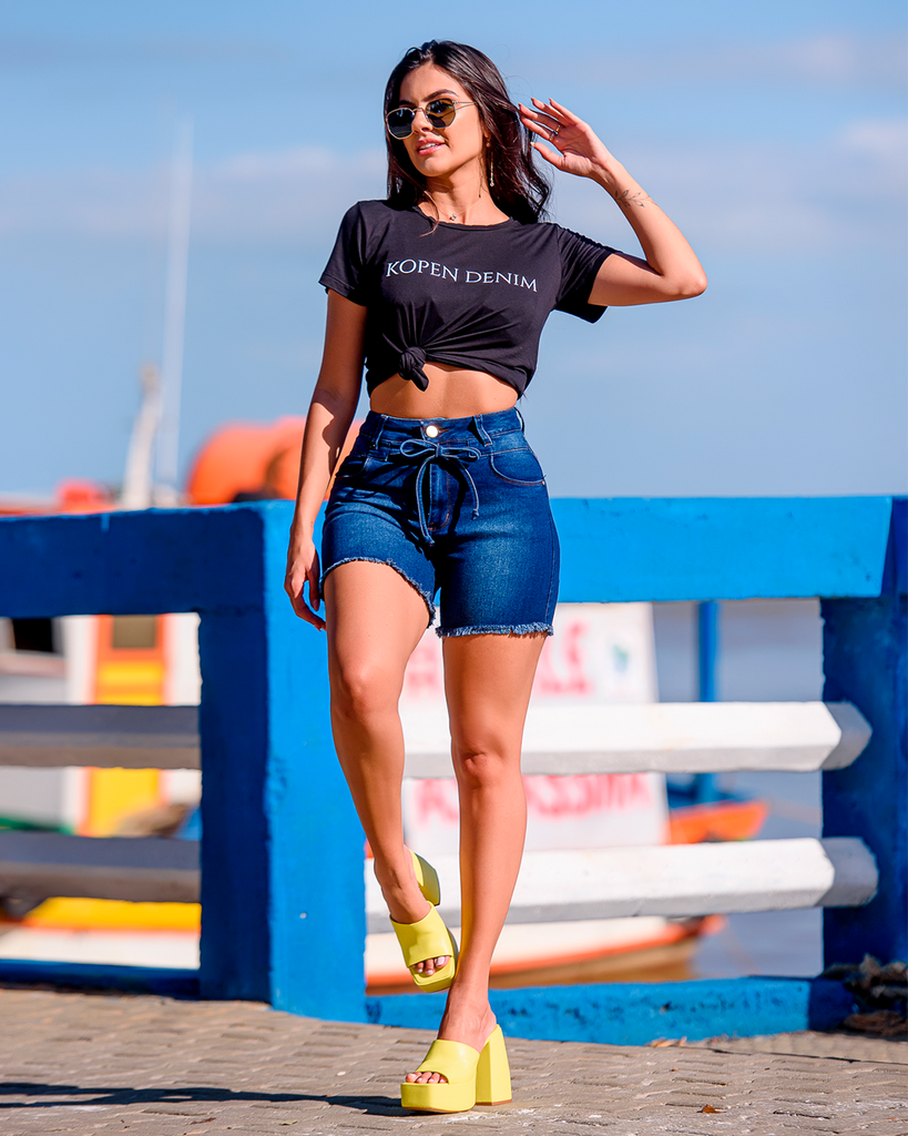 Bermuda Jeans Feminina