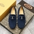 Mocassim Tods Gommino Driving em Nobuck - Azul - loja online