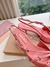 Miu Miu slingback em couro envernizado com fivelas - "rosa"