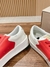 Golden Goose Stardan de couro branco e vermelho - comprar online