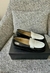 Chanel mocassins "preto branco"