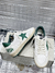 Golden Goose Ball Star tênis branco com estrela de couro verde - comprar online