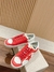 Golden Goose Stardan de couro branco e vermelho - comprar online