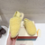 Marni sandália Sabot de Shearling "amarelo" - loja online