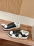 Golden Goose Stardan de couro branco e preto - comprar online