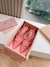 Miu Miu slingback em couro envernizado com fivelas - "rosa" - Foryou Store Co