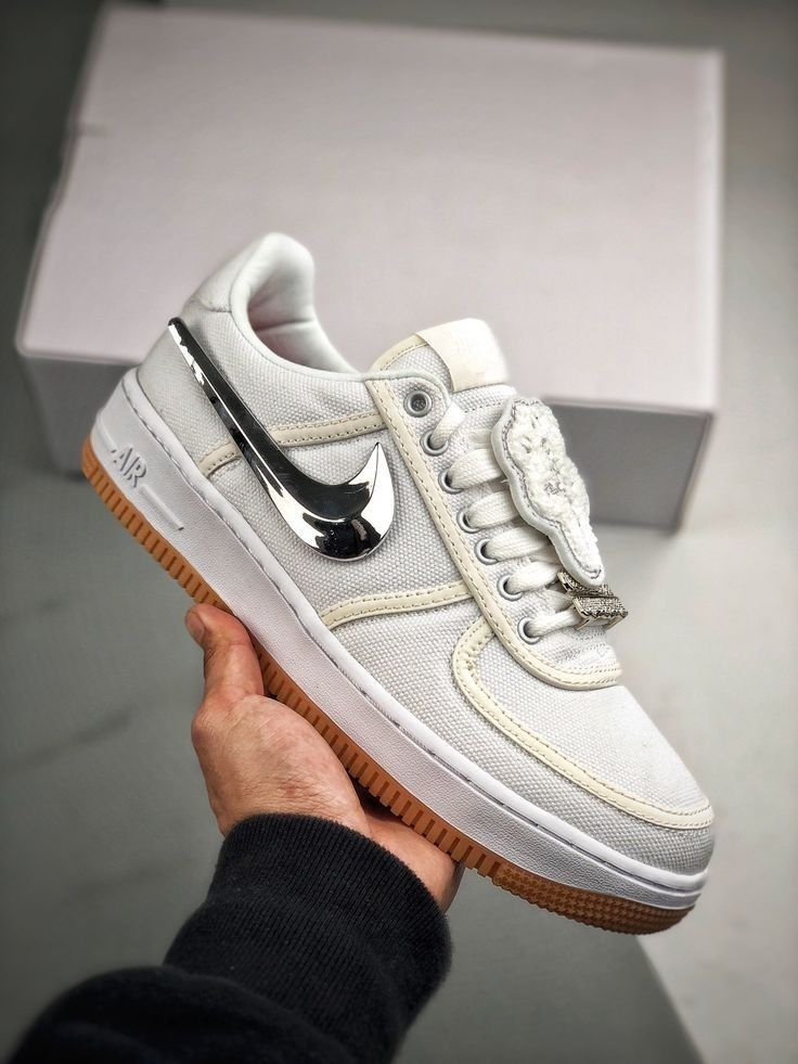 Travis Scott x Nike Air Force 1 White - DarkShoesBrazil