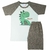 Pijama Infantil Masculino - Pijama Dino Hello Curto