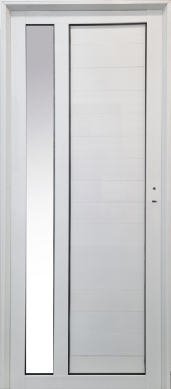 Puerta Tab. Tub. Vidrio Lateral Aluminio