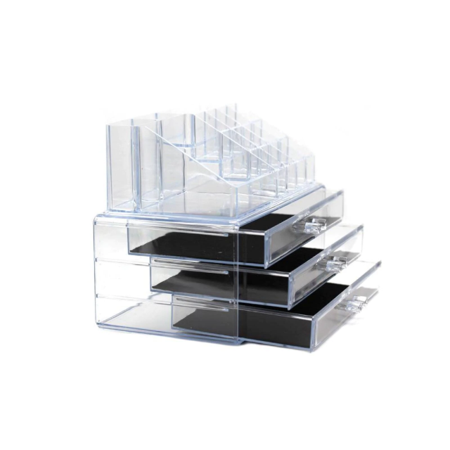 Acrílico Maquillaje Organizador Joyas Caja De Almacenamiento Cosméticos  Joyas Pantalla Caja De Plástico Cajón Transparente Polvo De Almacenamiento  Lápiz Labial X0703 De 96,51 €