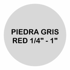 PIEDRA GRIS RED. 1/4" A 10"