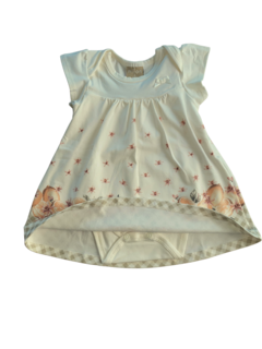 Vestido Infantil Frutas - Off White & Bege - Milon (ML022) - comprar online