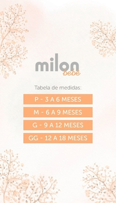 Conjunto Infantil Milon Camiseta & Bermuda Dinossauros - (ML001) - loja online