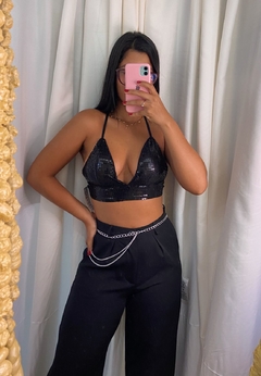 Cropped Paête Preto