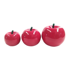 Trio de manzanas 8cm 10cm 12cm