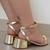 SANDALIA ZAYRA OURO LIGHT COM DOURADO - comprar online