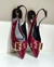 SLINGBACK MARSALA COM OURO