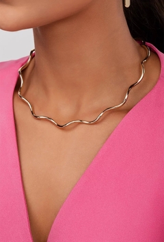 Choker Aro Ondulado Banhado a Ouro - comprar online