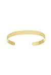 Bracelete com Textura Banhado a Ouro