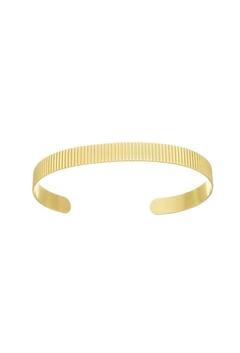 Bracelete com Textura Banhado a Ouro