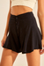 Short Gode Crepe Preto - Oh, Boy!