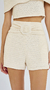 Shorts Linha A com Fivela - Zinco