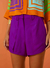 Shorts Isy Roxo Jardim - Isy