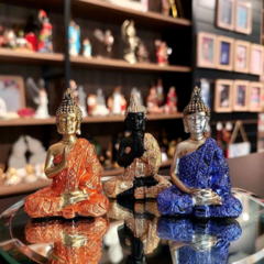 Trio de Budas Colorido 6cm - comprar online