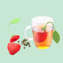 Infusor de Chá Em Silicone - Morango - comprar online