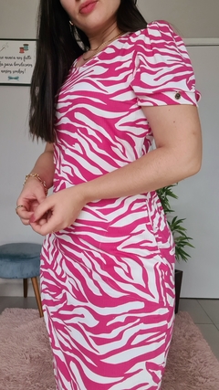 Vestido Midi Malha Canelada - comprar online