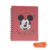 Cuaderno rayado con espiral Mooving MICKEY CORAL