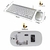 Kit de Teclado e Mouse Sem Fio Wireless Usb 2.4 Gb - loja online