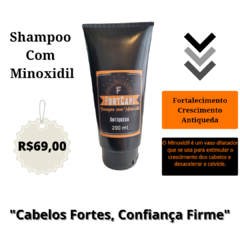 Shampoo com Minoxidil Antiqueda e Fortalecimento