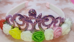 Diadema con Flores y Corona