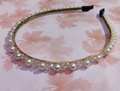 Diadema Perlas y Cristal - comprar en línea