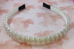 Diadema con Cristal Doble Hilera - Cosméticos Lulusa